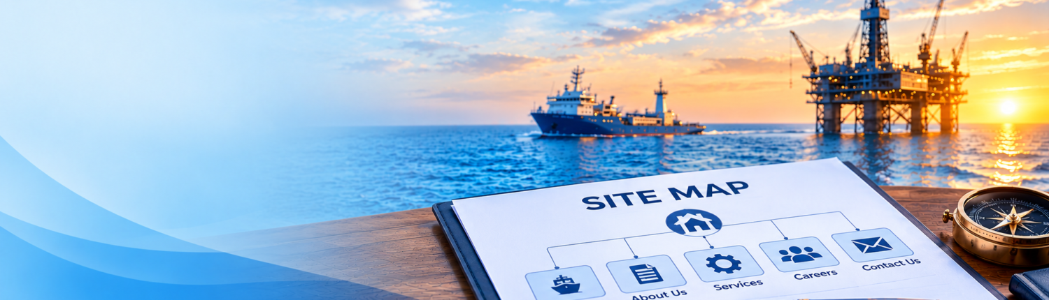Maritime Site Map at Sunset